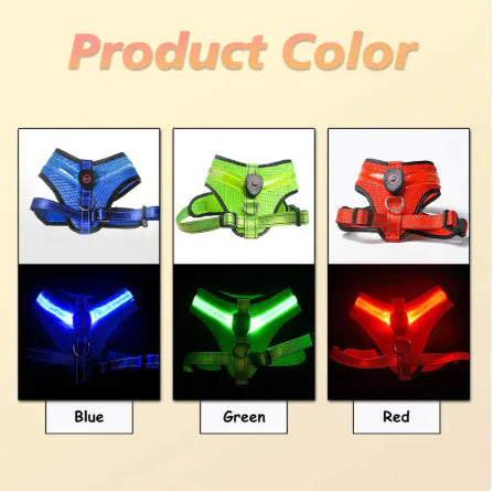 The GlowFetch LED Dog Harness