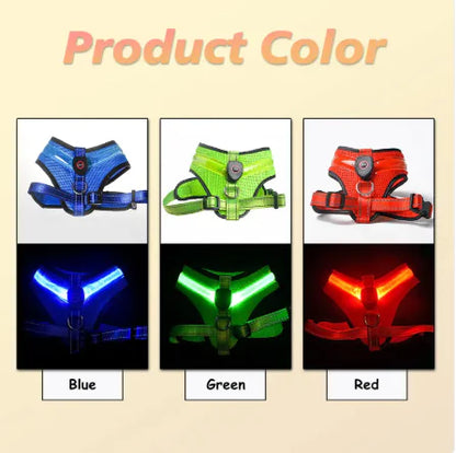 The GlowFetch LED Dog Harness