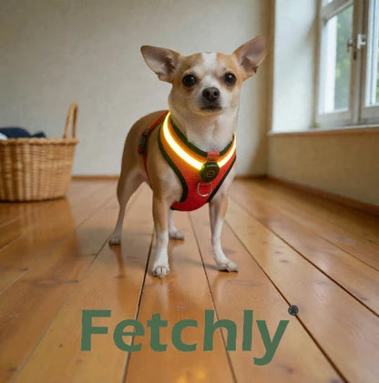GlowFetch™ Rechargeable LED Dog Harness