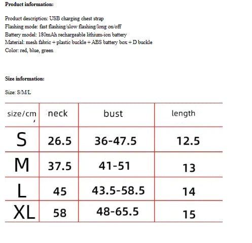 The GlowFetch LED Dog Harness